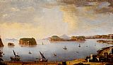 Antonio Joli View Of The Bay Of Pozzuoli With The Port Of Baia, The Islands Of Nisida, Procida, Ischia And Capri painting